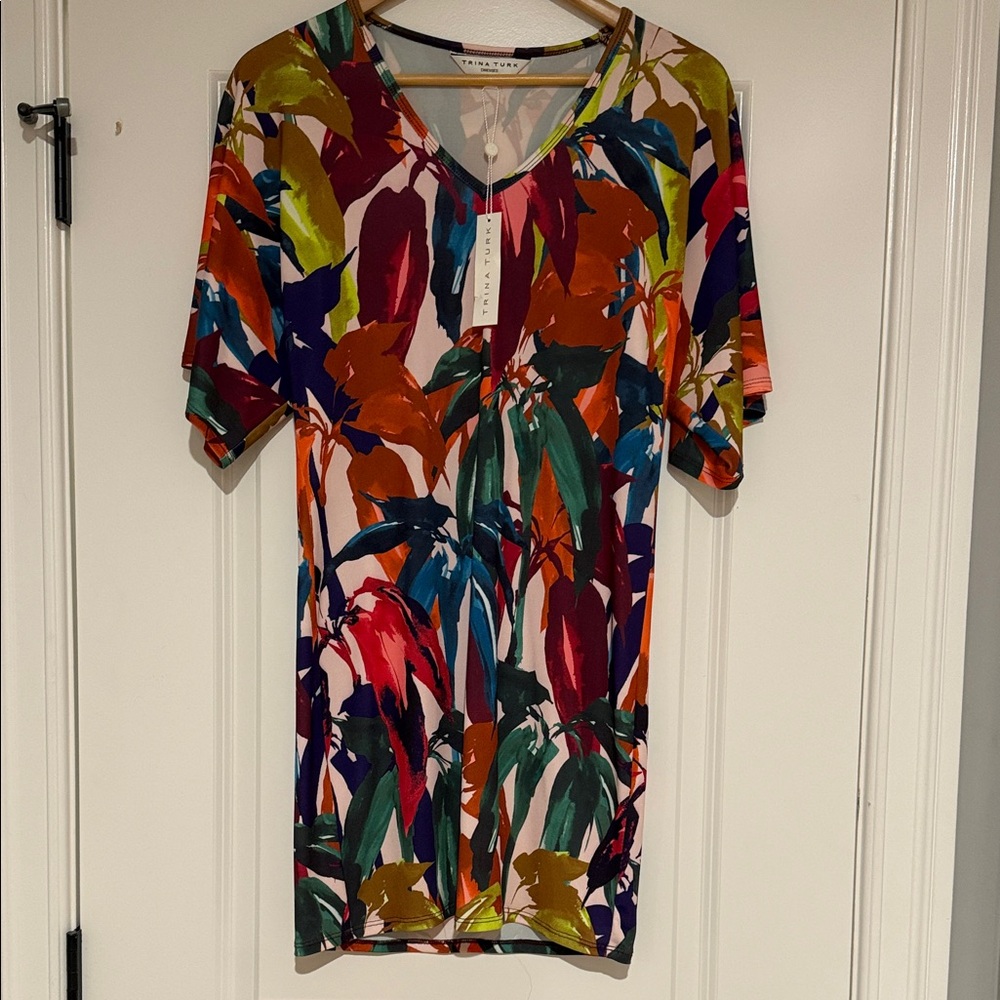 Trina Turk Vibrant Print Short Dress